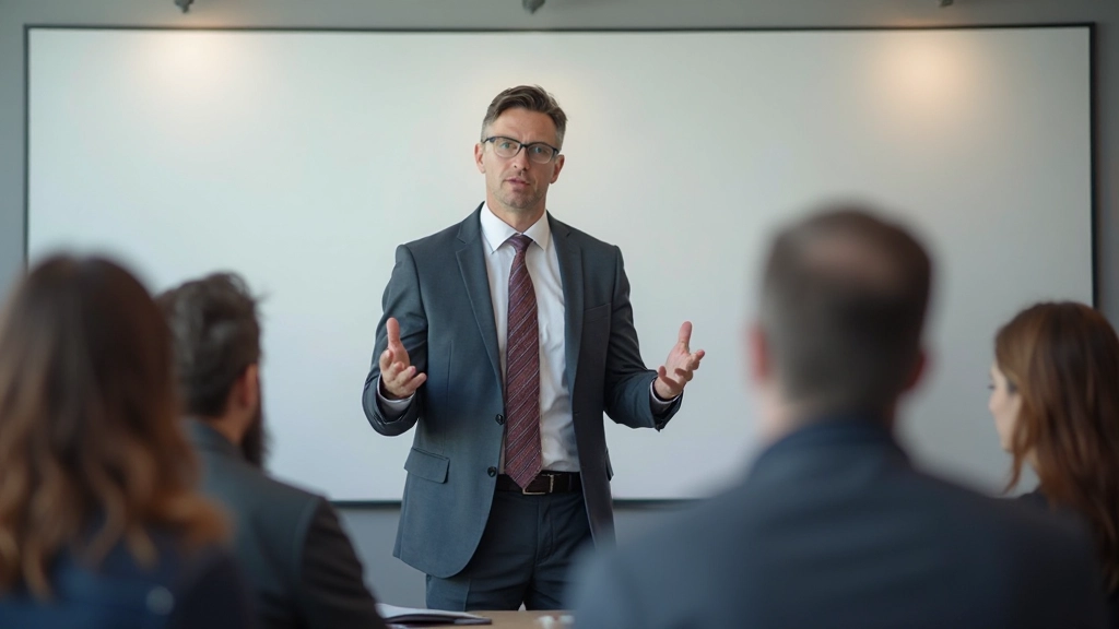 Преподаватель объясняет концепции анализа данных группе студентов в учебной аудитории